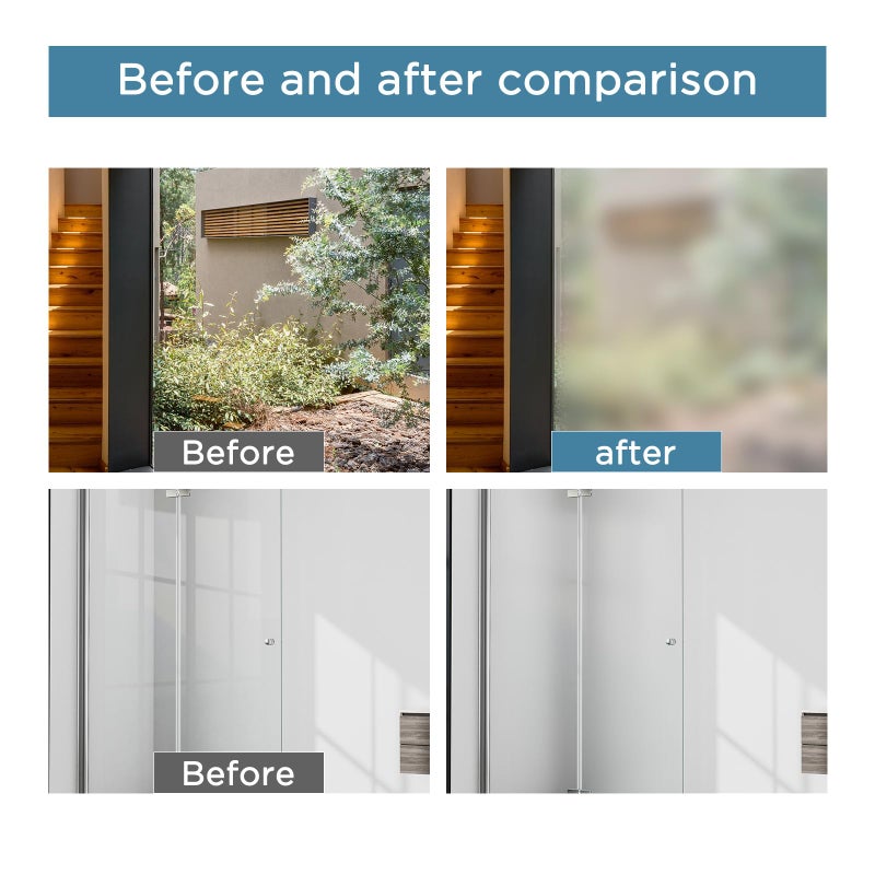SENVEN Glass Frosted Spray Paint Translucent 16oz, Frosted Paint for Windows Privacy Glass Frosting for Home Bathroom Door Kitchen and Office Window Frosting, Peep-Proof & UV Blocking Anti-Glare - Image 4